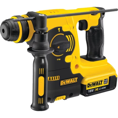 Image of DeWalt 18V XR Lithium Ion SDS Plus Rotary Hammer Drill includes 2 x 4Ah Batteries Yellow/Black
