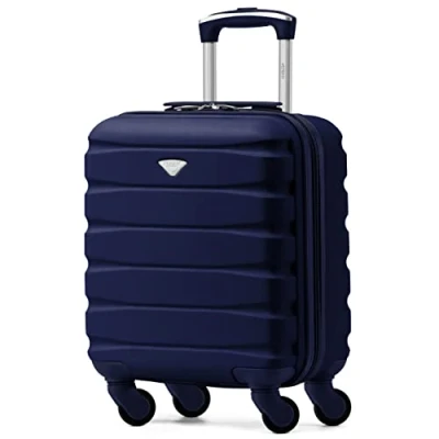 Image of Flight Knight Lightweight 4 Wheel ABS Hard Case Suitcases Cabin Carry On Hand Luggage Approved for Over 100 Airlines Including British Airways, Ryanair &amp; easyJet Free 45x36x20cm