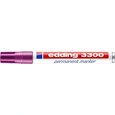 Image of Edding Permanent Marker refillable 1 5 mm red/Purple