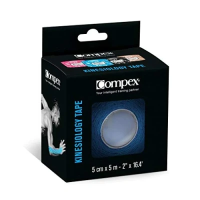 Image of COMPEX Roll of Unisex Adult Kinesiology Tape, Black, One Size