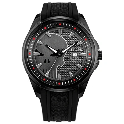 Image of Citizen Eco Drive Men&#039;s Marvel© Punisher Watch AW1609 08W