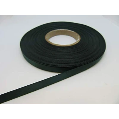 Image of 1 roll of 7mm Satin Ribbon x 25 metres Forest Dark Green Double Sided 7 mm