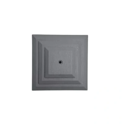 Image of Linic Plastics Pack of 15 Plastic Fence Post Caps in Grey to fit a 3&quot; Square Post, Rot Proof. (GT0045). UK Made. Free Postage