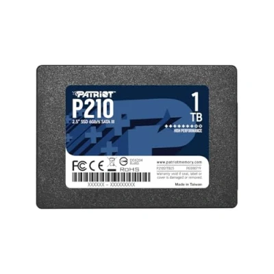 Image of Patriot P210 SATA 3 1TB SSD 2.5 Inch Internal Solid State Drive P210S1TB25