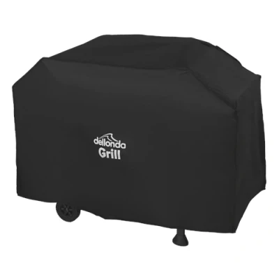 Image of Dellonda Black PVC Cover for BBQs, Water Resistant 1325 x 1130mm