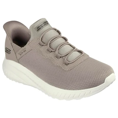 Image of Skechers Women&#039;s BOBS Squad Chaos Daily Inspiration Sneaker, Taupe, 6 UK
