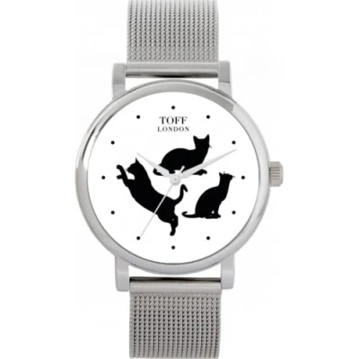 Image of Toff London Ladies Playful Cats Watch