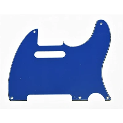 Image of KAISH American Vintage 5 Hole Tele Style Pickguard Guitar Pick Guard Scratch Plate for Telecaster/Tele Blue 3 Ply