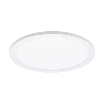 Image of Eglo LED Ceiling Light Panel Sarsina, dimmable lamp Made of White Aluminium and Plastic, Flush Mount Kitchen Lighting, Neutral White, Ø 12&quot;
