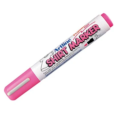 Image of Artline EKT T Shirt Marker Pen Fluoro Pink