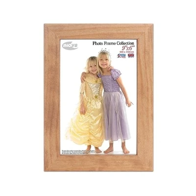 Image of Inov8 British Made Real Wood Picture/Photo Frame 9x6&quot; Inch(23x15cm) Kayla 30mm Light Oak