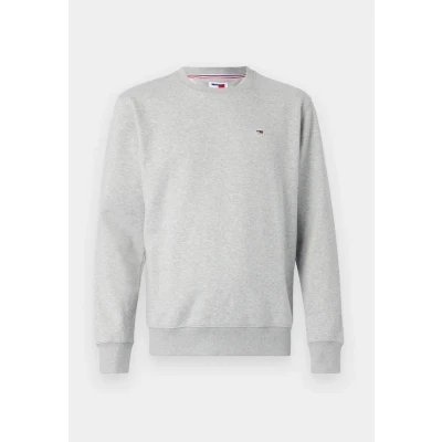 Image of Tommy Jeans Regular C NECK Sweatshirt, Men&#039;s, Size: 52, Grey heather