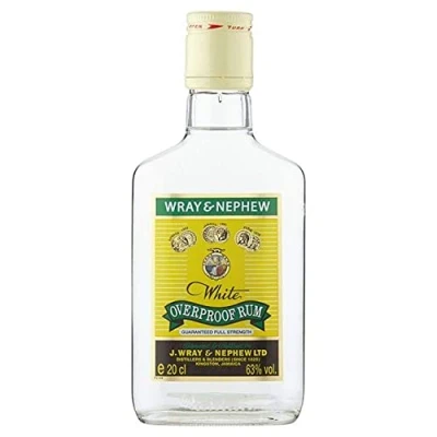 Image of Wray and Nephew Rum 20 cl, 63 Percent ABV White Overproof Jamaica
