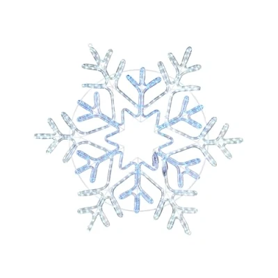 Image of WeRChristmas Pre Lit Snowflake Rope Light Silhouette