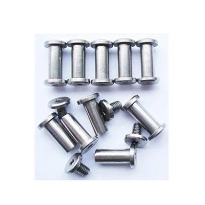 Image of Pocket Knife Corby Bolts,Folding Knives Pivot Pins,EDC Knifemakers Screw Fasteners Rivets,DIY Handle Studs,Pack of 10 (12mm)