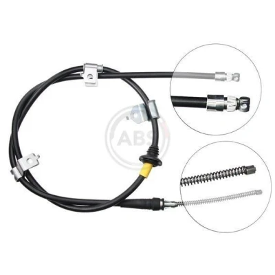 Image of 0K30A44410H Brake Cable A.B.S. K19378 1584mm Drum for left hand/right hand drive vehicles