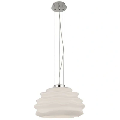 Image of Nubole Dome Ceiling Pendant 40cm Round, 1 x E27 (Max 60W), Opal White