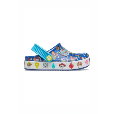 Image of Crocs Toddler Pawpatrol OFF Court Pool slides for kids, Size: 5K, Blue shoes