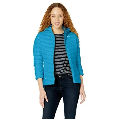 Image of Helly Hansen W Verglas Hooded Down Insulation Jacket, Women, womens, 62775, 632 Blue Wave, S