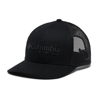 Image of Columbia Unisex PFG Mesh Snap Back Ball Cap, Black, Hook