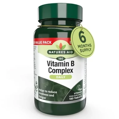 Image of Natures Aid Vitamin B Complex 180 Tablets