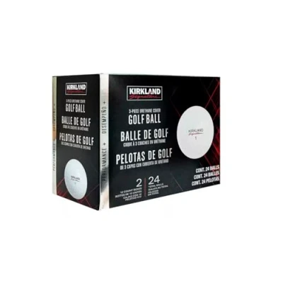 Image of Kirkland V3.0#1654518 3 Piece Urethane Covered Golf Balls (2 Dozen 24 Balls)