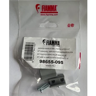 Image of coverandcarry Fiamma Winder Handle Fixing Clips Small Grey 98655 095