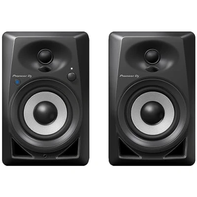 Image of Pioneer DJ DM 40BT Desktop Monitor System with Bluetooth Functionality, 4 Inch (Pair, Black)