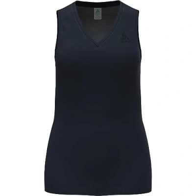 Image of Odlo Women Functional Underwear Tank Top with V neck ACTIVE F DRY LIGHT ECO, dark sapphire, M