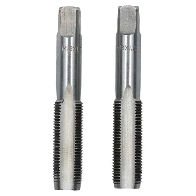 Image of M18 x 1.5mm Metric Tap Set, Tungsten Steel, Taper and Plug Thread Cutter TD001