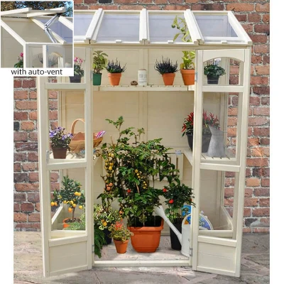 Image of 5&#039;x2&#039; Forest Victorian Tall Wall Greenhouse with Auto Vent (1.47x0.72m)