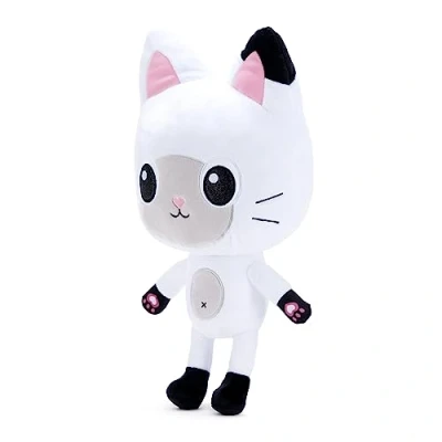 Image of Famosa Softies Pandy Paws from the Gabby&#039;s Dollhouse Cartoon Series, Measures 46 cm, Cuddly, 100% Recycled Fiber Material, for Boys and Girls of Any Age (760022858)