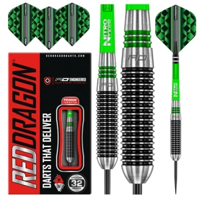 Image of RED DRAGON Titan 2 32g Tungsten Darts Set with Flights and Stems