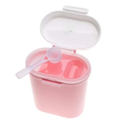 Image of TOPINCN Baby Milk Powder Box formula Dispenser Plastic Portable Kids Snack Food Fruit Candy Storage Container Large Capacity(Large Size Pink)