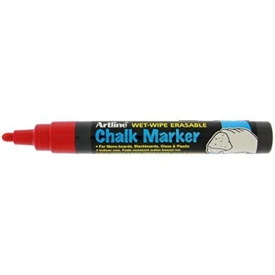 Image of Artline EPW Medium Chalk Marker (Red)