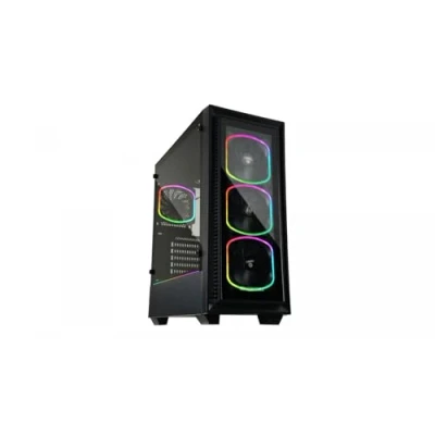 Image of Enermax PC Gaming ATX Case with Tempered Glass Side Panel and ARGB Front Lighting incl. 12 cm RGB Rear Ventilation