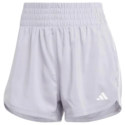 Image of adidas Women&#039;s Pacer Training 3 Stripes Woven High Rise Short, S 5 inch