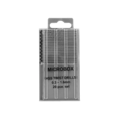 Image of Rotacraft RDR4001 Microbox 0.3 1.6 mm Drill, Set of 20
