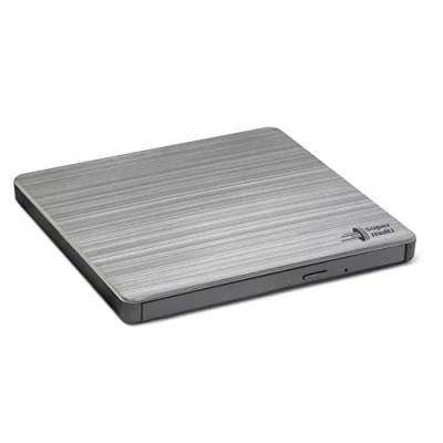 Image of Hitachi LG GP60 External DVD Drive, Slim Portable Burner/Writer/Player for Laptop, Windows and Mac OS Compatible, USB 2.0, 8x Read/Write Speed Silver