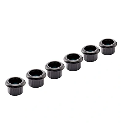 Image of Musiclily Pro 8mm Guitar Tuner Bushings for Electric Semi closed Tuning Pegs Machine Heads, Black (Set of 6)