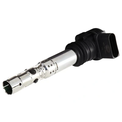 Image of 06A905115, 06A905115A, 06A905115D, 06B905115D, 06B905115G Ignition coil HELLA 5DA 193 175 911 4 pin connector 12V Flush Fitting Pencil Coils