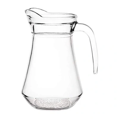 Image of Olympia Glass Jugs 1Ltr 197X99mm Cocktail Mug Cup Creamer Pitcher 6pc