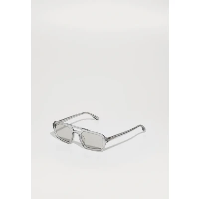Image of Emporio Armani Sunglasses, Men&#039;s, Size: 53, Shiny transparent grey