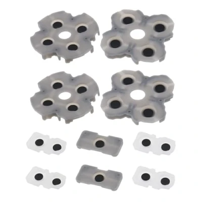Image of the Lord of Tools 2 Set Silicone Conductive Button Pads Controller Handle L1R1 Buttons Replacement Repair Part Compatible with PS5 Grey