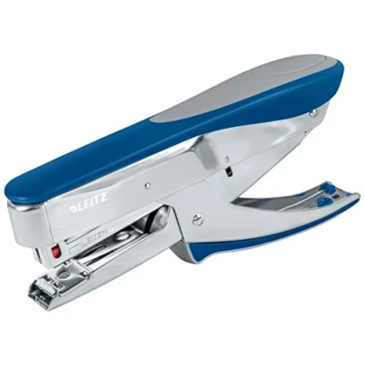 Image of Leitz Stapling Pliers, Uses 24/6 and 26/6 mm Staples, 30 Sheet Capacity, Metal, Water Blue, 55480033