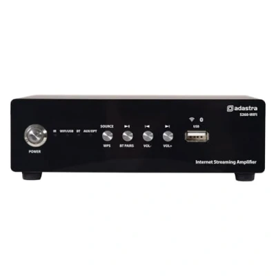 Image of Adastra S260 Wifi Streaming Audio Amplifier Compact 2 x 60W Output Amp with Bluetooth and Control from Android or iOS Endless Playback your Favourite Service