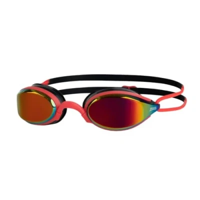 Image of Zoggs Fusion Air Titanium Red Black Mirrored