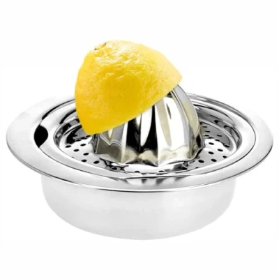 Image of Stainless Steel Lemon Juice Squeezer Pulp Filter Citrus Hand Press Fruit Juicer