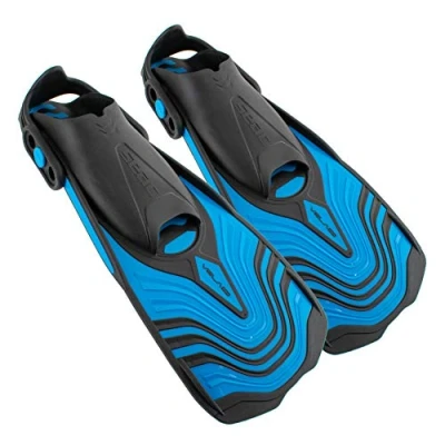 Image of SEAC Vela OH, Snorkeling and Pool Swimming Short Fins with Adjustable Strap