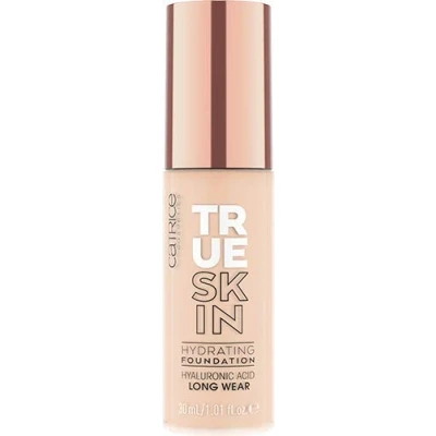 Image of Catrice True Skin Hydrating Foundation, No. 002, Nude, Moisturising, Long Lasting, Natural, Vegan, Alcohol Free, Paraben No Microplastic Particles, Pack of 1 (30 ml)